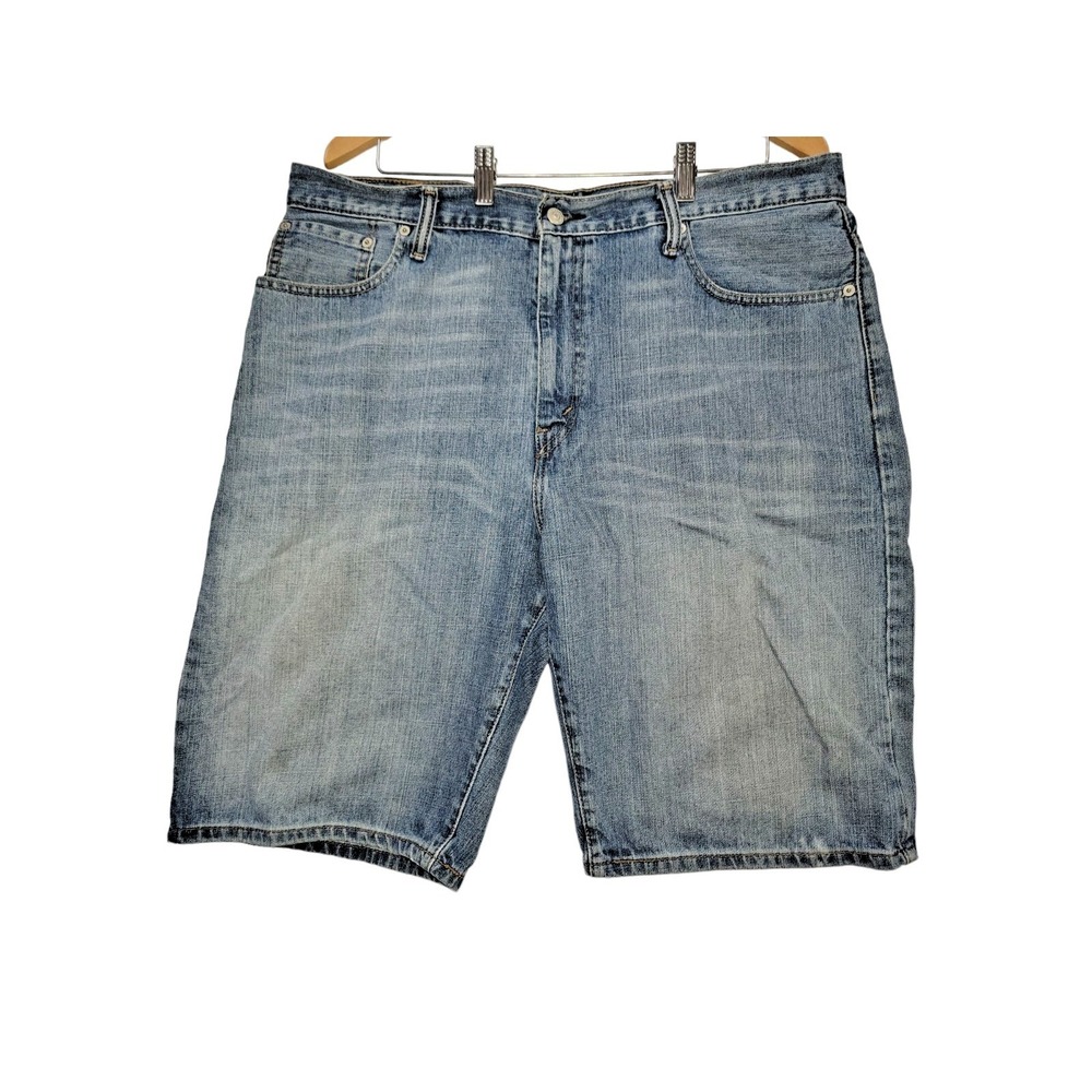 Levi's 569 Men's Loose Straight Size 36 Bermuda Blue Denim Jeans Shorts‎ Casual